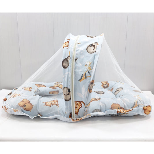 Mosquito Bed Net - Vol-10-24 - Blue - Animals