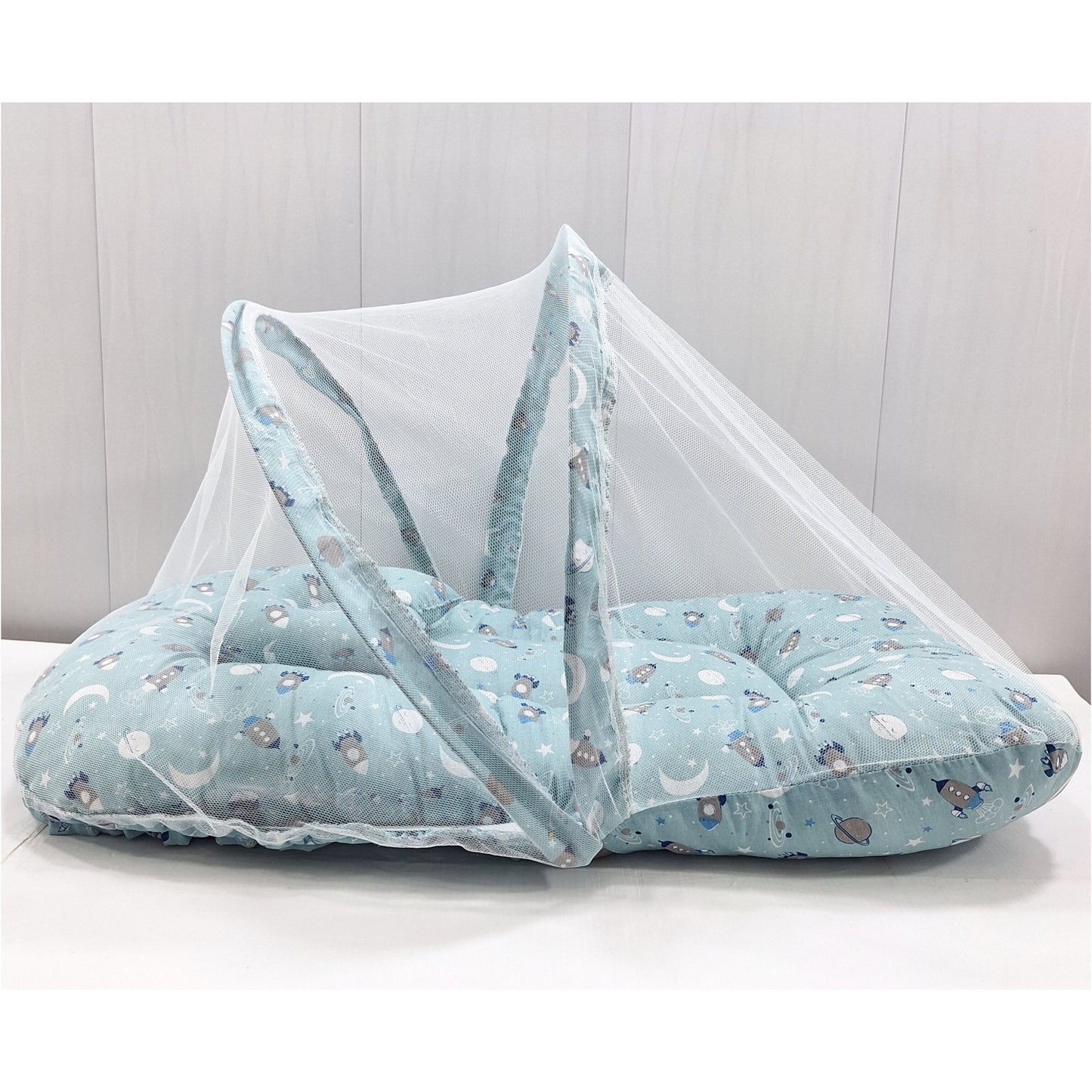 Mosquito Bed Net - Vol-10-24 - Blue - Planets