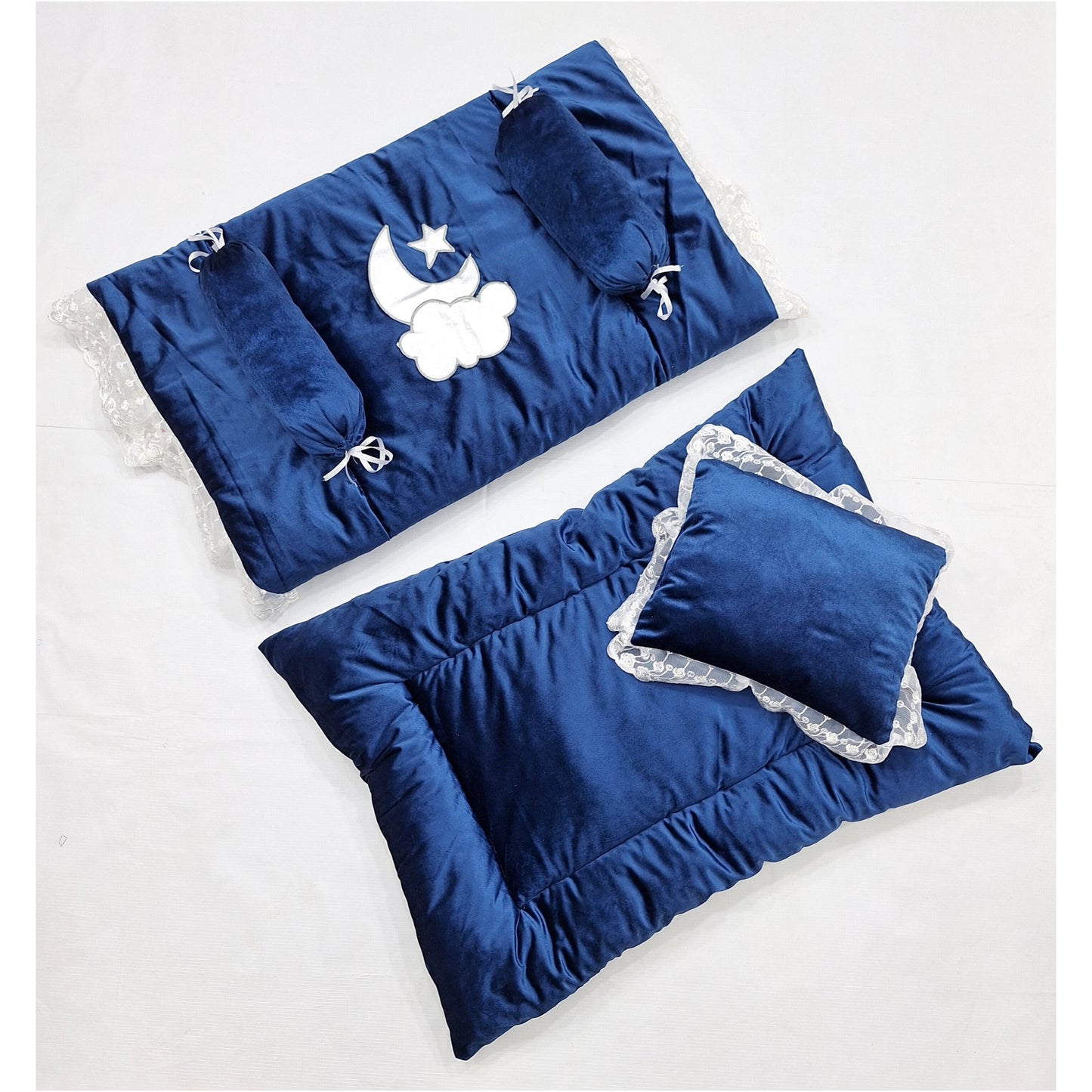 Royal's - 5 Pieces - Baby Bedding Set - Royal Blue