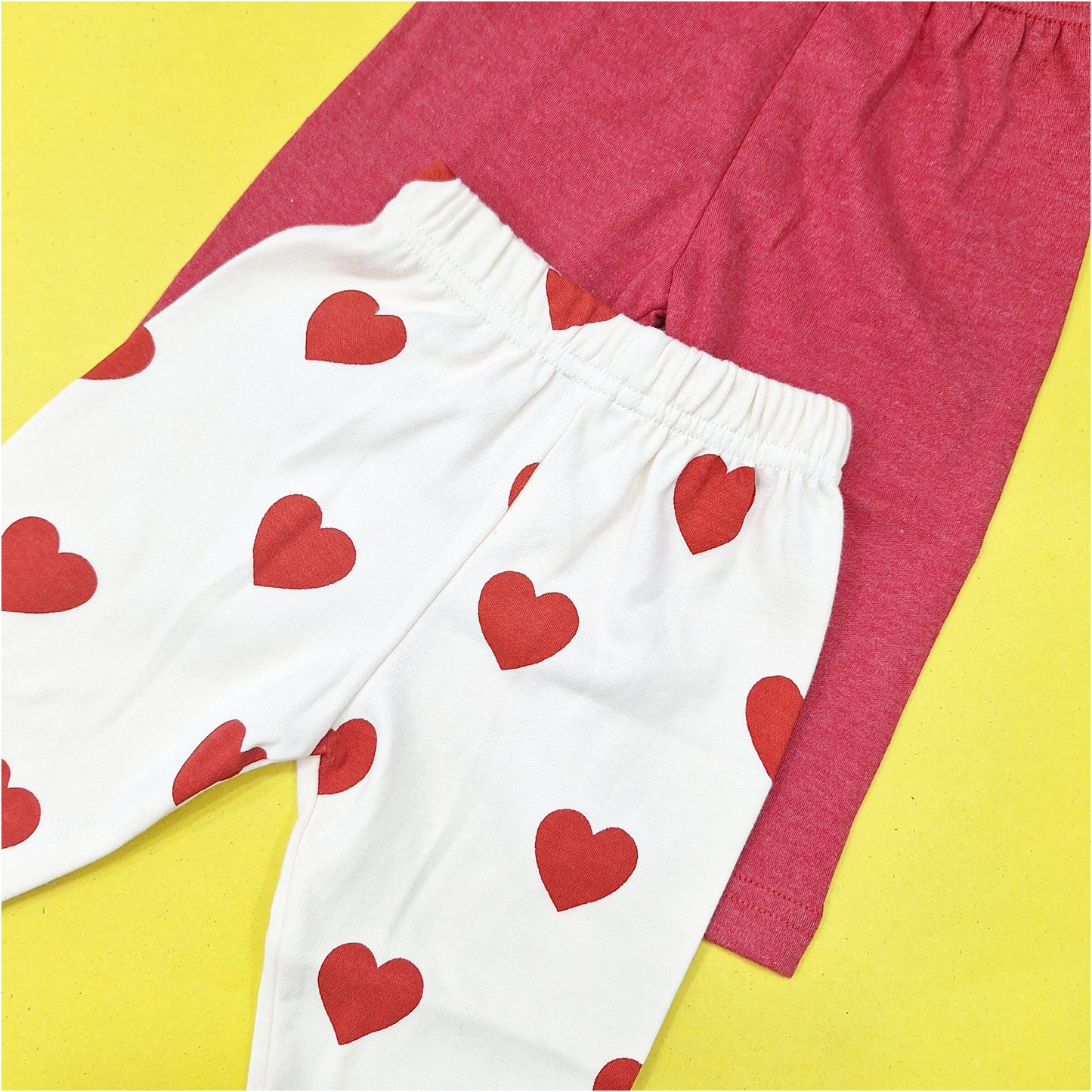 TBS - Pack of 2 - Night Suits - Red & Hearts