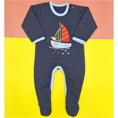 TBS - Fleece Romper - Navy Blue - Ship