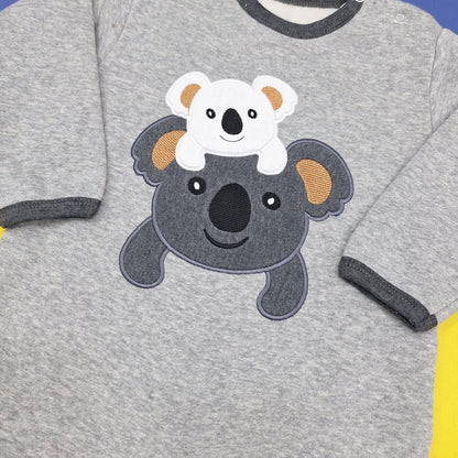 TBS - Fleece Romper - Grey - Koala