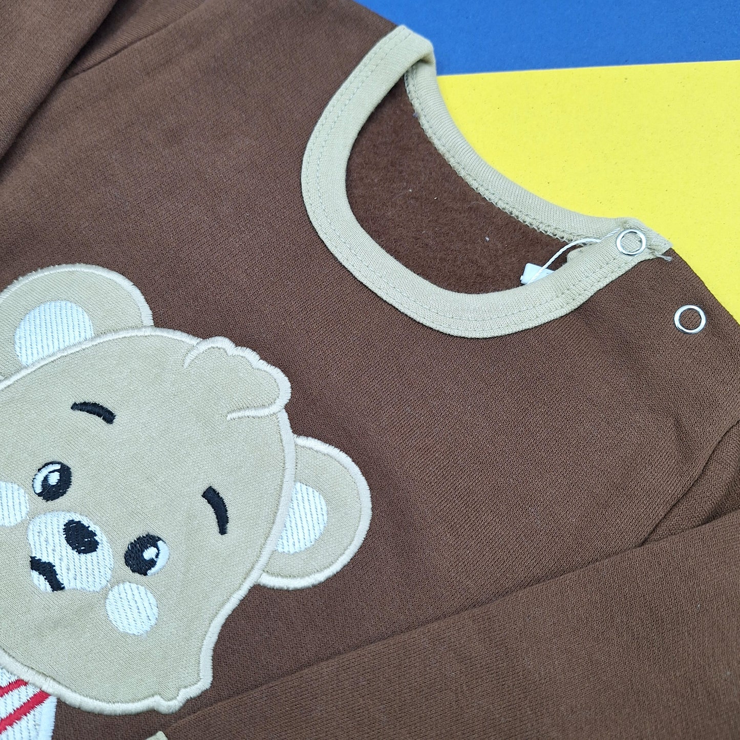 TBS - Fleece Romper - Brown - Bear