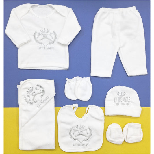 7 Pieces - Little Angle - Gift Set - White - Pakistan