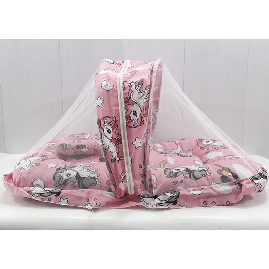 Mosquito Bed Net - Vol-11-24 - Pink - Unicorn