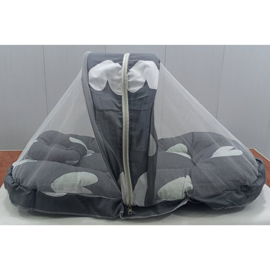 Mosquito Bed Net - Vol-12-24 - Grey - Hearts