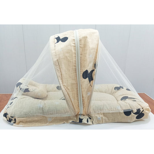 Mosquito Bed Net - Vol-12-24 - Light Brown - Minnie Mouse