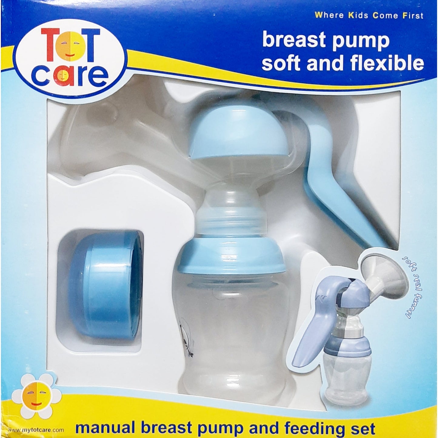 ToT Care Manual Breast Pump - Blue