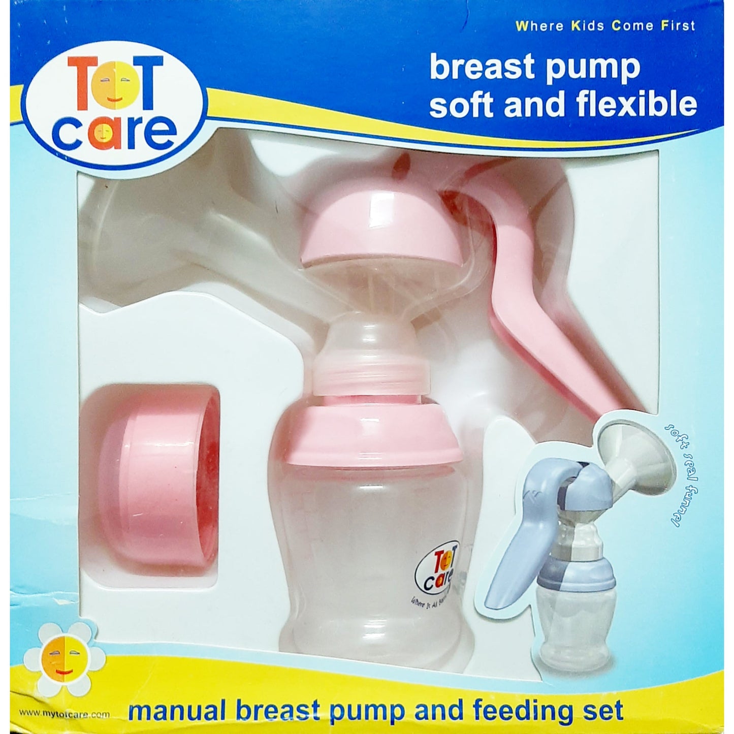 ToT Care Manual Breast Pump - Pink