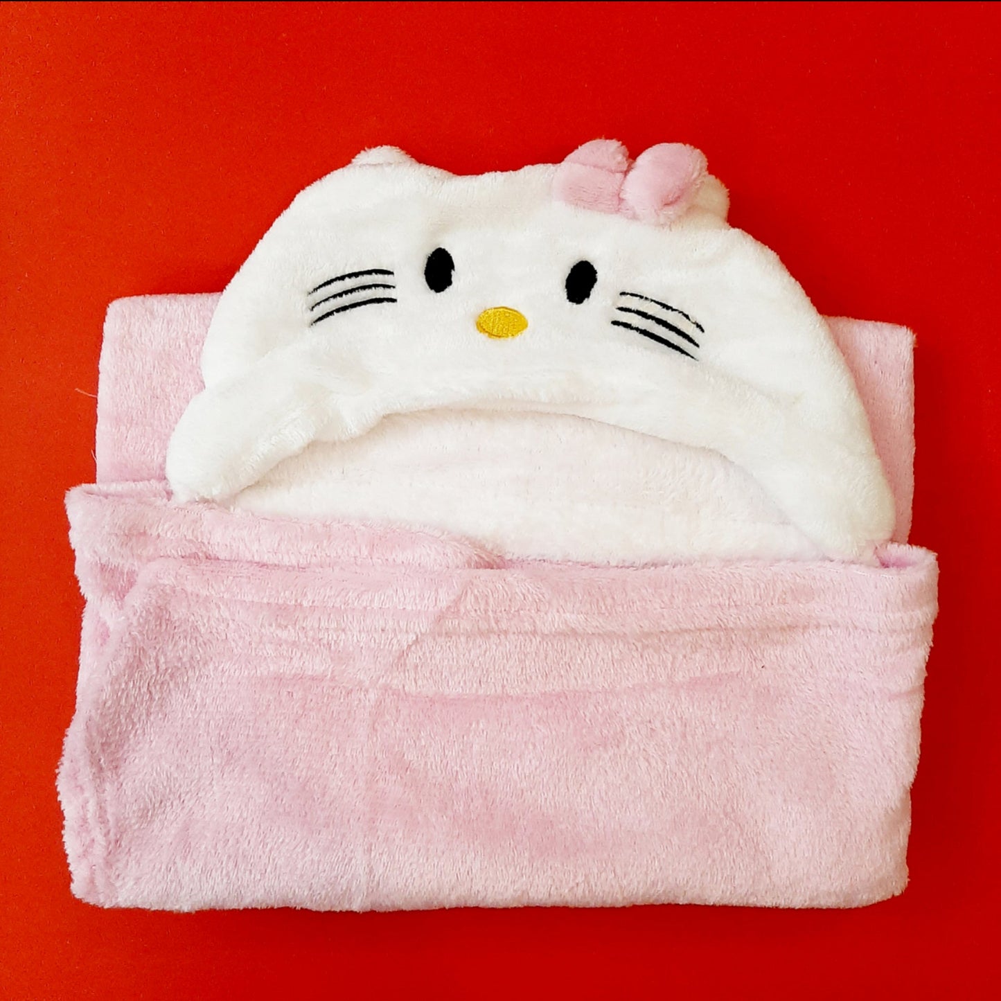 Hoodie Blanket - Hello Kitty Pink