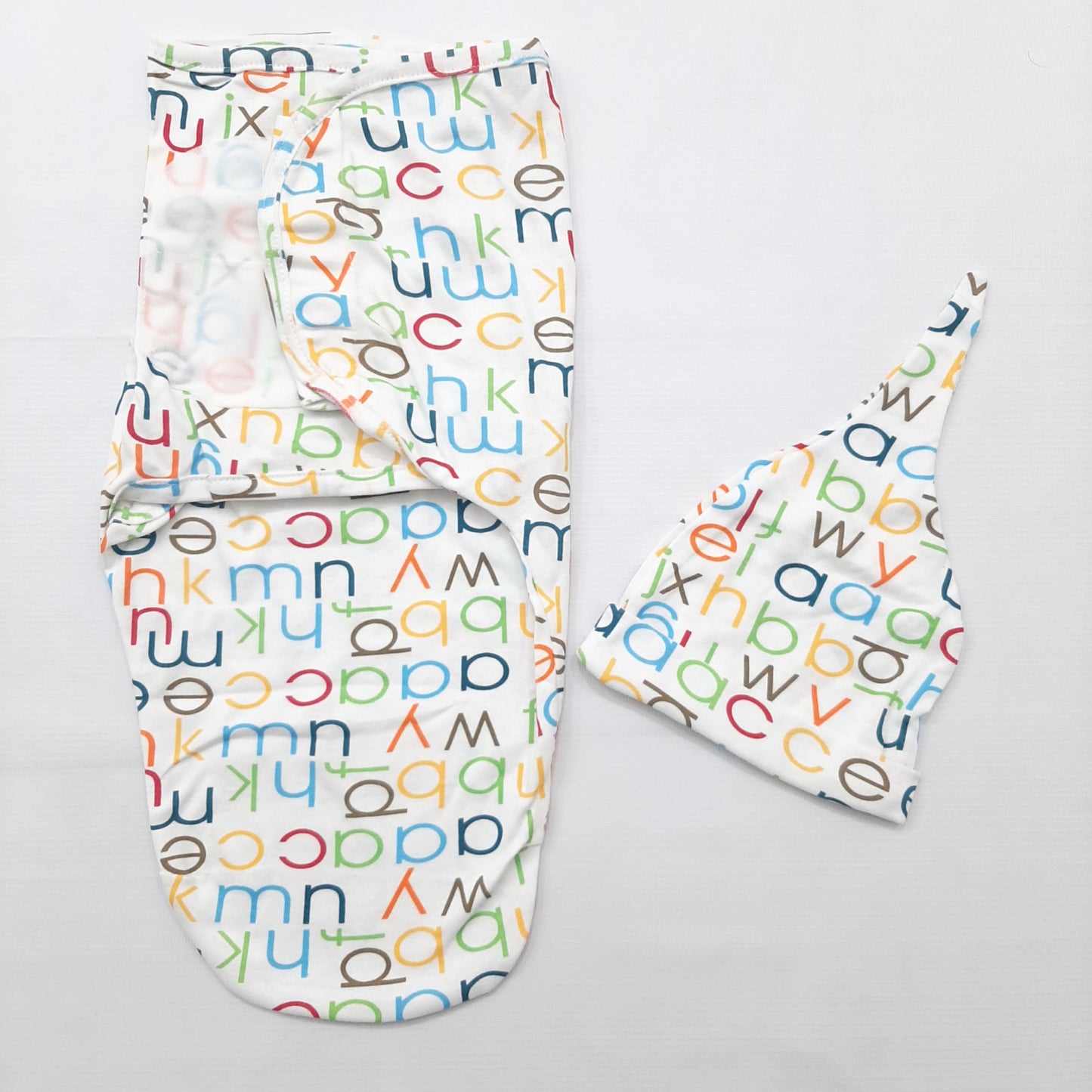 Swaddle with Cap - Alphabet