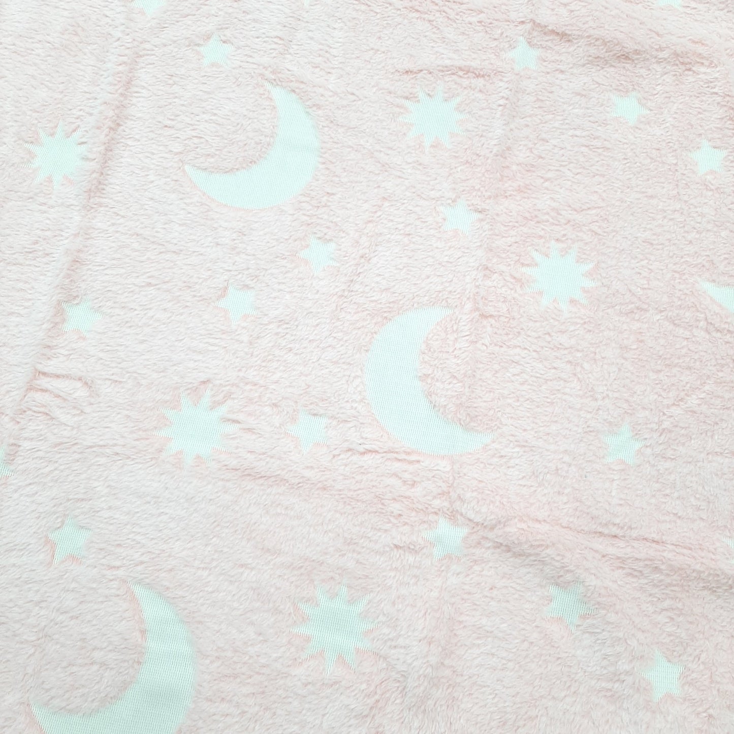 Glow in Dark Blanket - Pink Stars & Moon