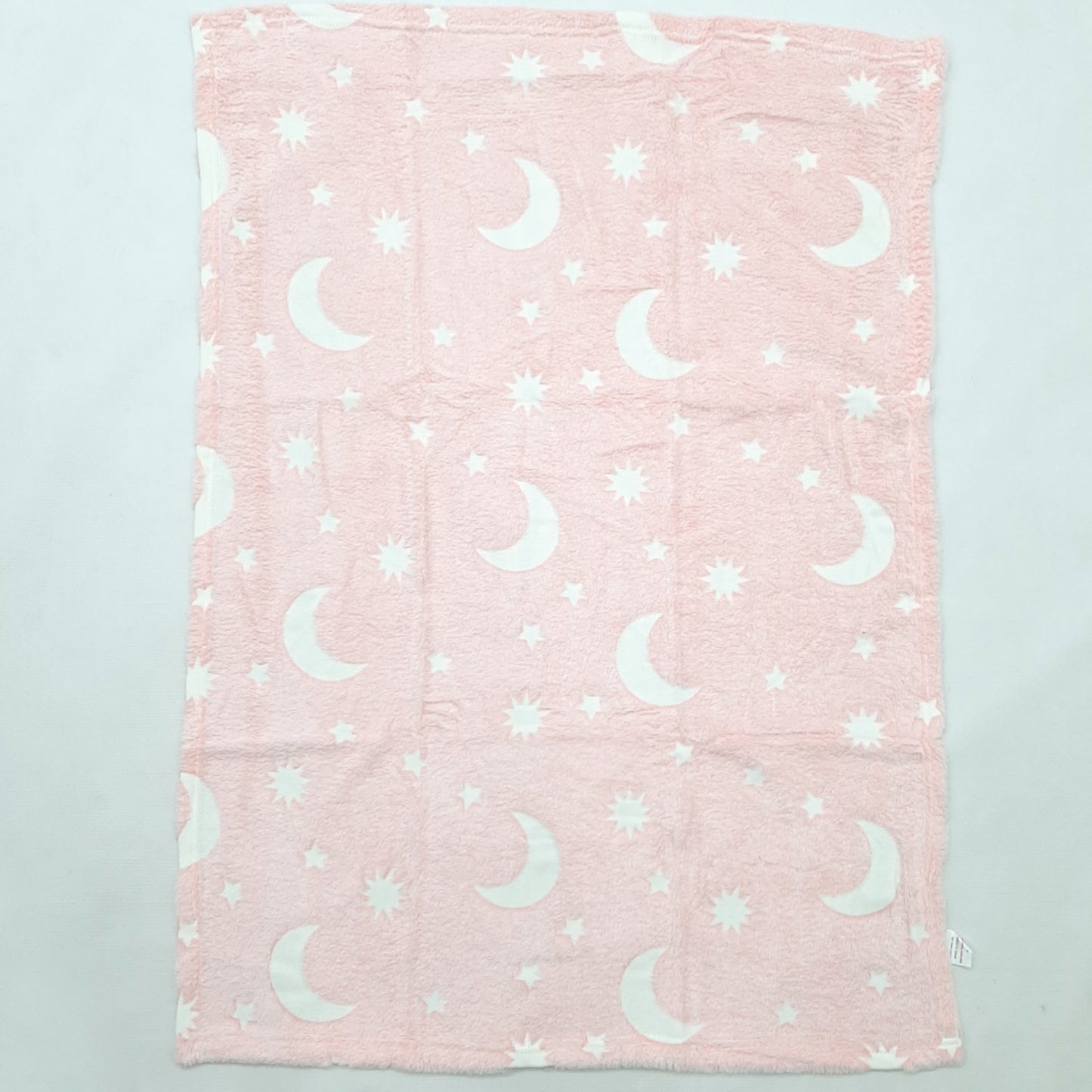 Glow in Dark Blanket - Pink Stars & Moon