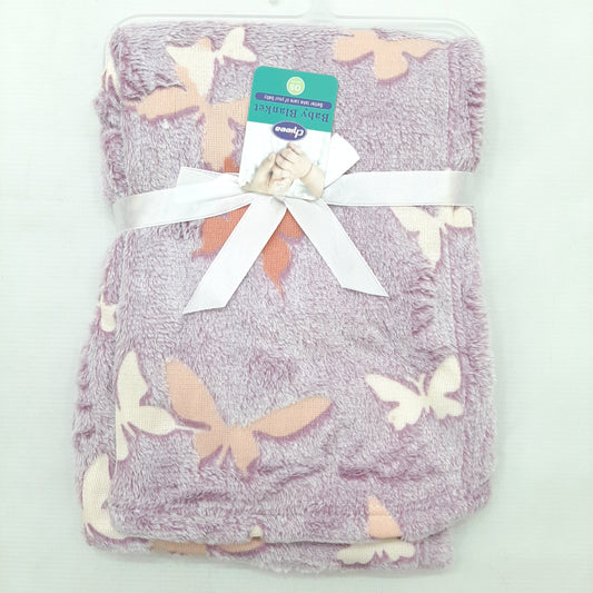 Glow in Dark Blanket - Butterfly in Purple