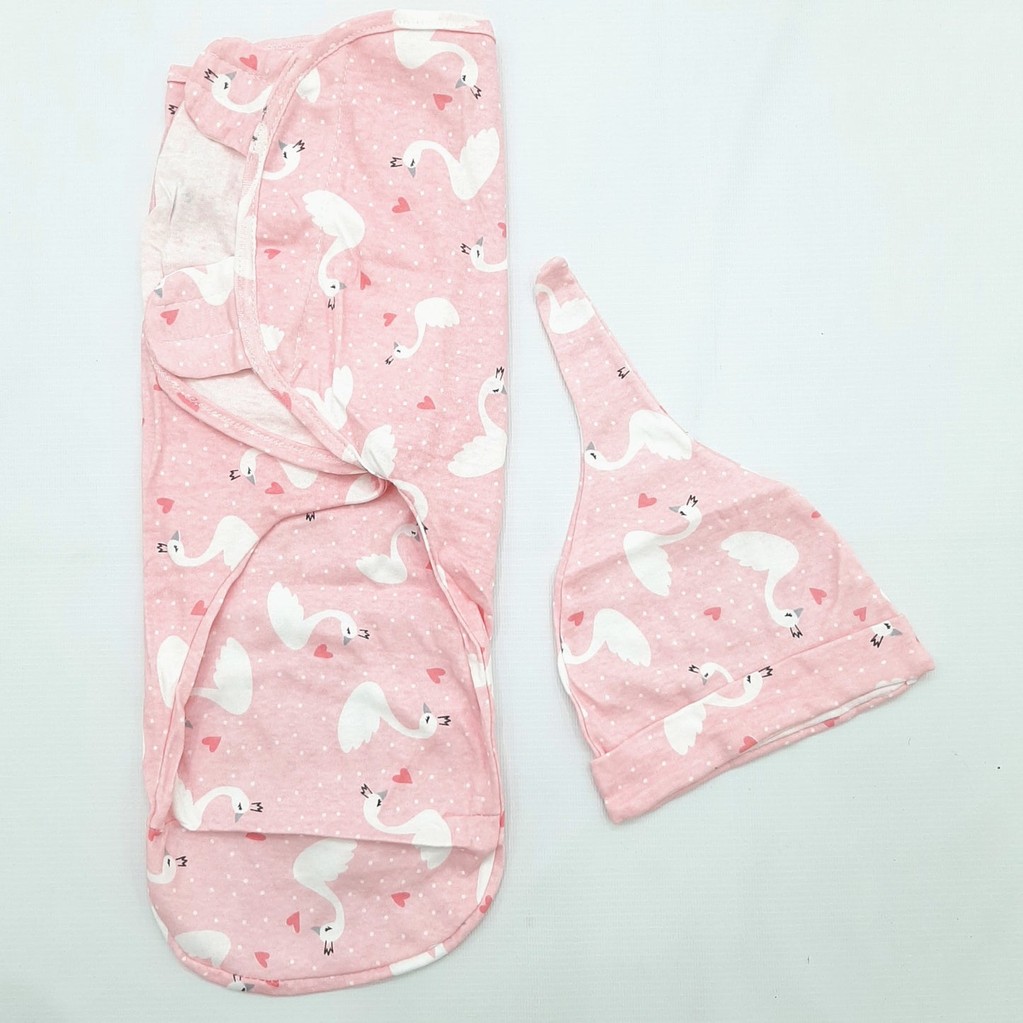 Swaddle with Cap - Flamingo