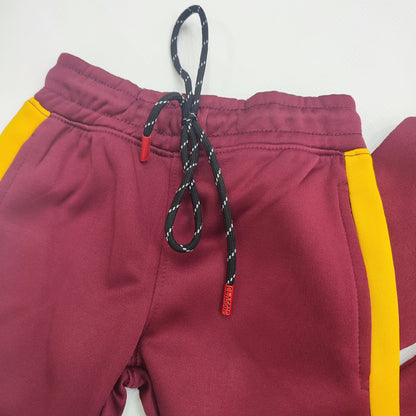 Super Kid Track Suit - Maroon & Yellow