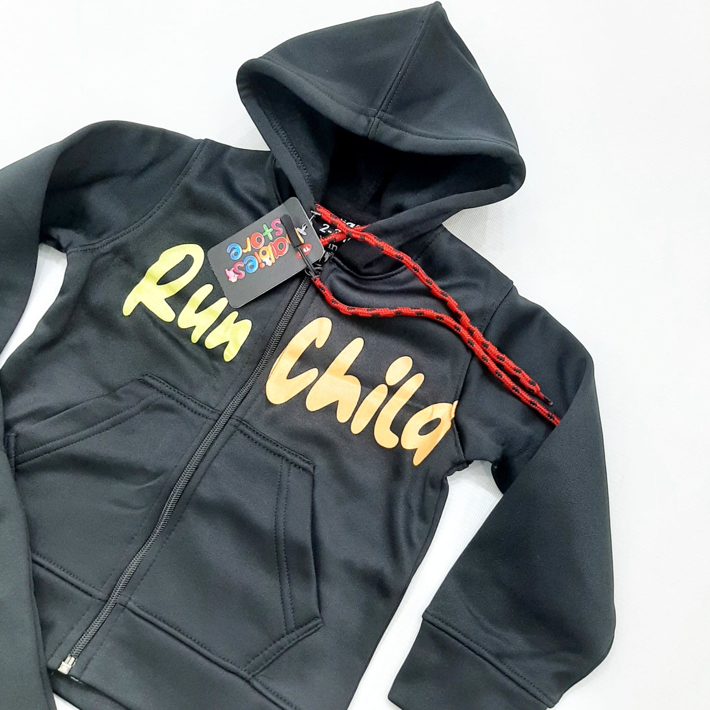 Run Child Track Suit - Black