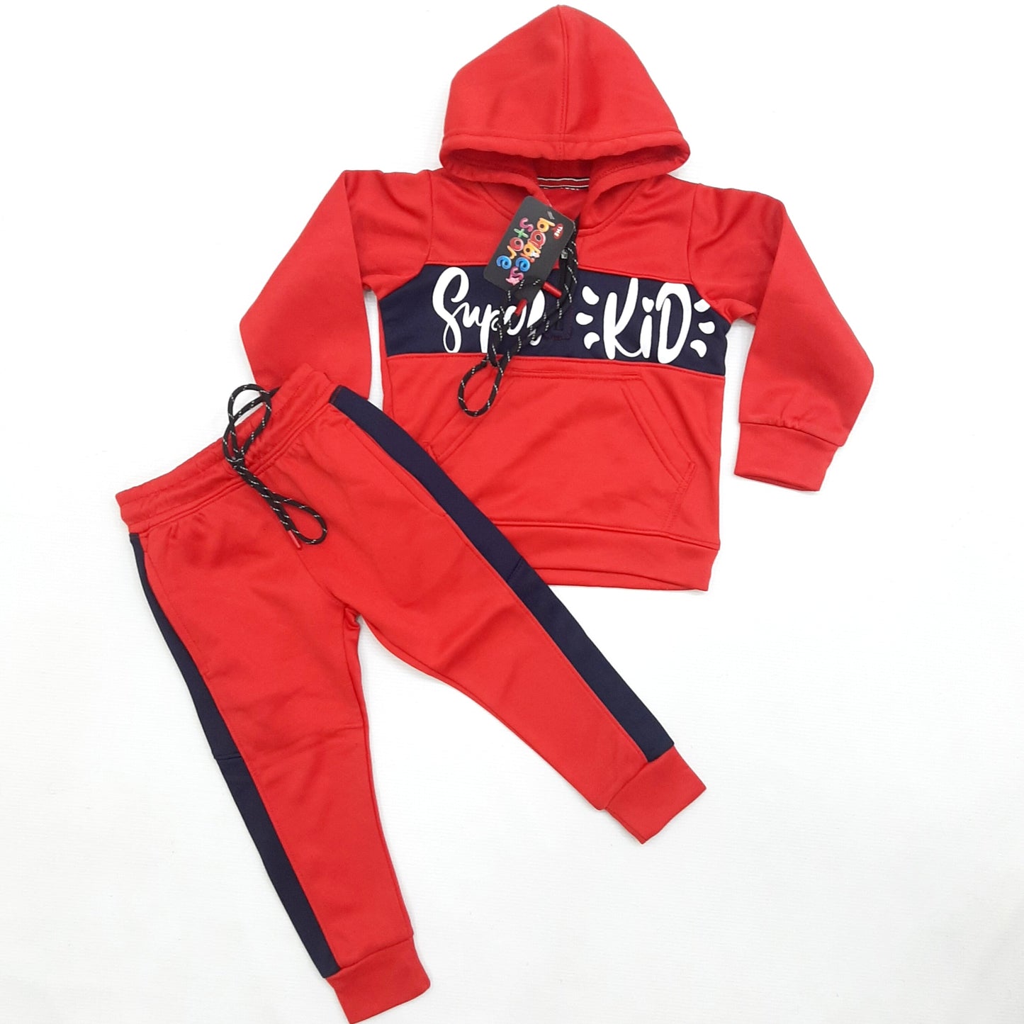 Super Kid Track Suit - Red & Blue