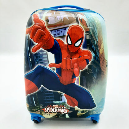 4 Wheels - Kids Travel Trolley - Blue - Spiderman