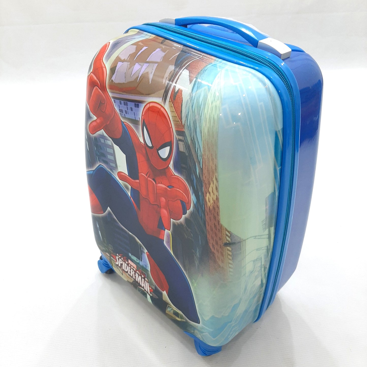 4 Wheels - Kids Travel Trolley - Blue - Spiderman