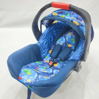 Jumbo Baby Carry Cot - Black & Blue Fish