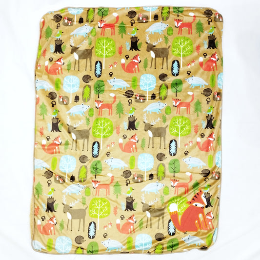 Harry's Baby Blanket - Brown Animals