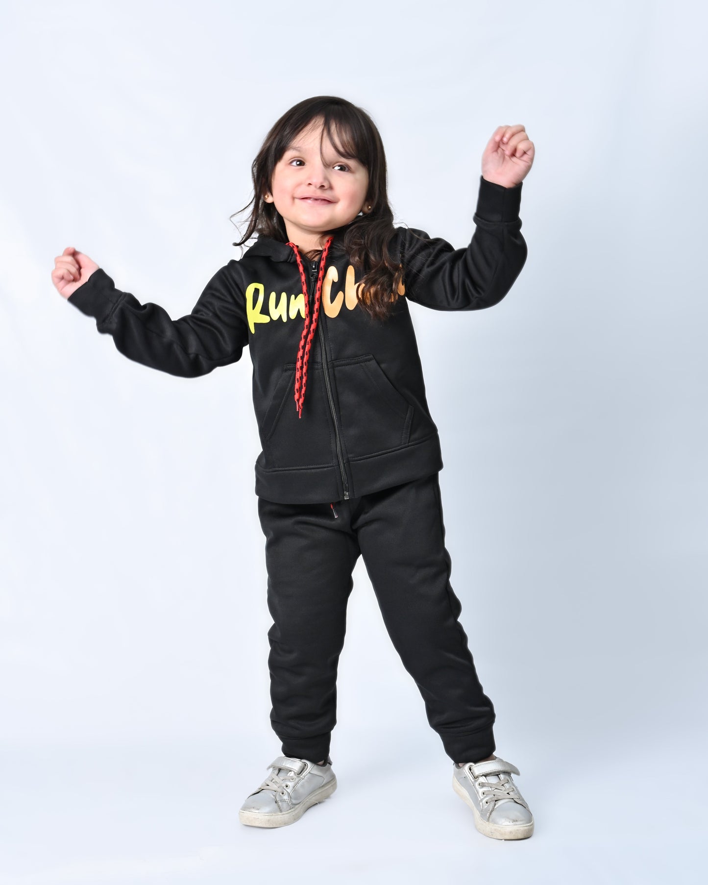 Run Child Track Suit - Black