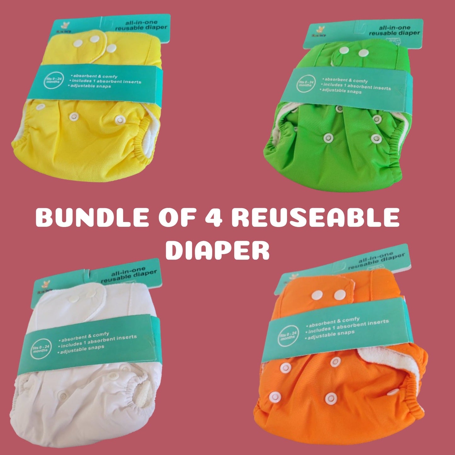 BUNDLE OF BABY REUSEABLE DIAPERS-3