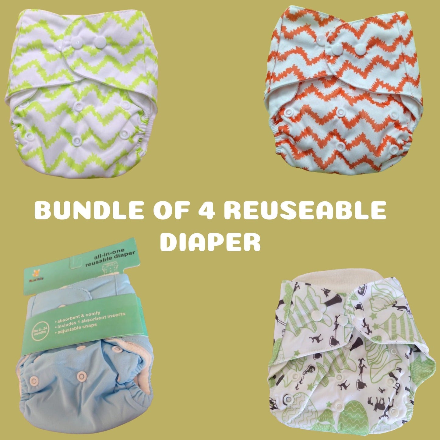 BUNDLE OF BABY REUSEABLE DIAPERS-2