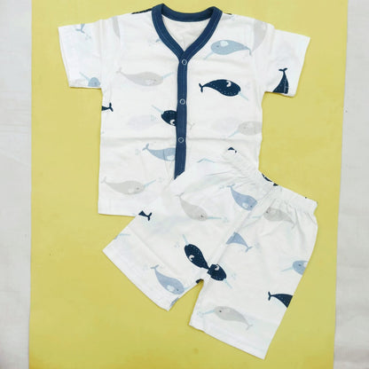 Little Planet - Short Sleeves Night Suit - Fish