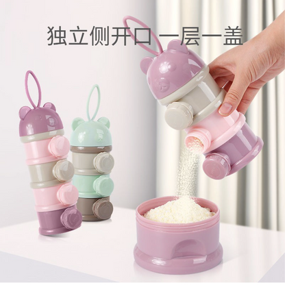 3-Layer Milk Powder Container - Purple