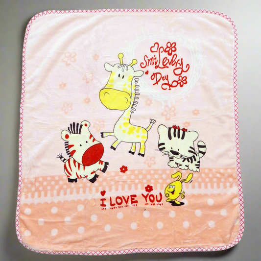 Little Nights - Baby Blanket - Pink - Smile Every Day - Small