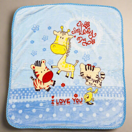 Little Nights - Baby Blanket - Blue - Smile Every Day - Small