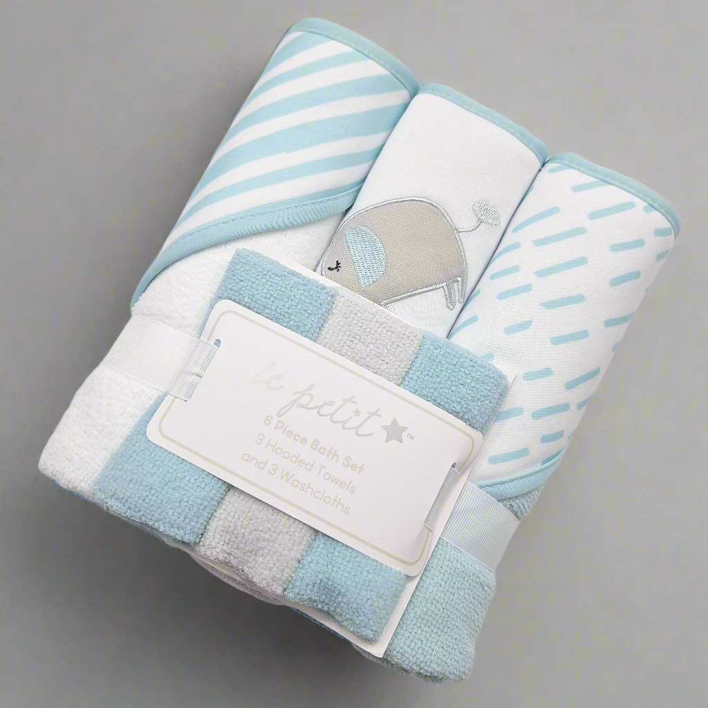 6 Pieces - Le Petit - Bath Towel Gift Set