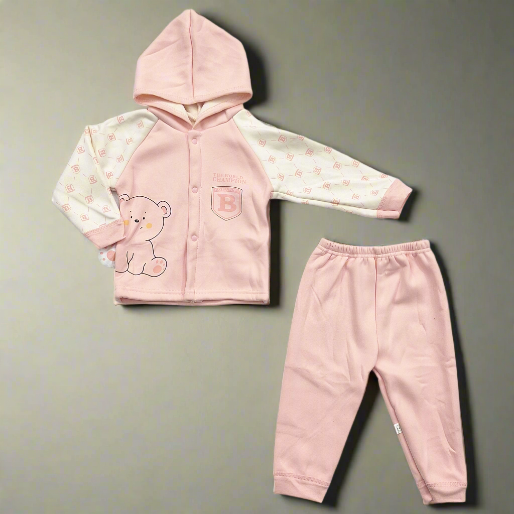 2 Pieces - Hooded Set - Pink - Champion