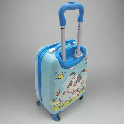 4 Wheels - Kids Travel Trolley - Blue - Character