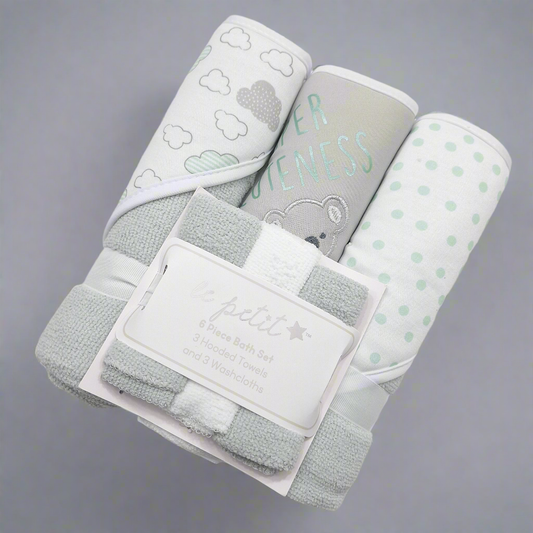 6 Pieces - Le Petit - Bath Towel Gift Set