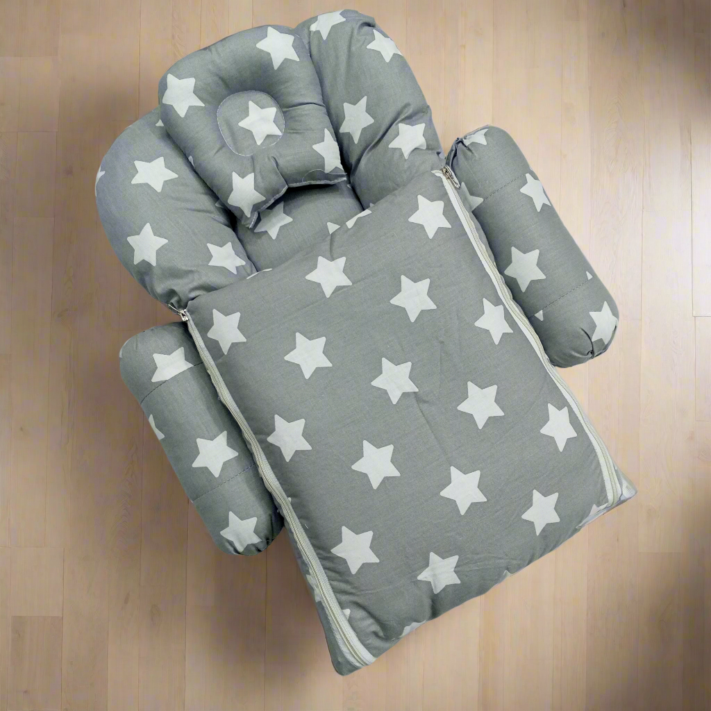 Carry Nest - Vol-12-24 - Grey - White Stars