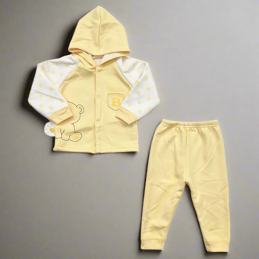 2 Pieces - Hooded Set - Yellow - Champion