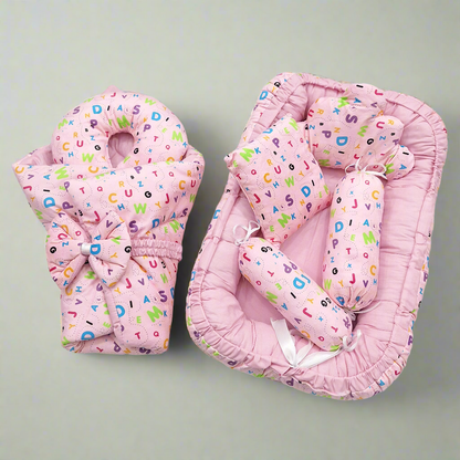 7 Pieces - Velvet Snuggle Bed - Alphabets