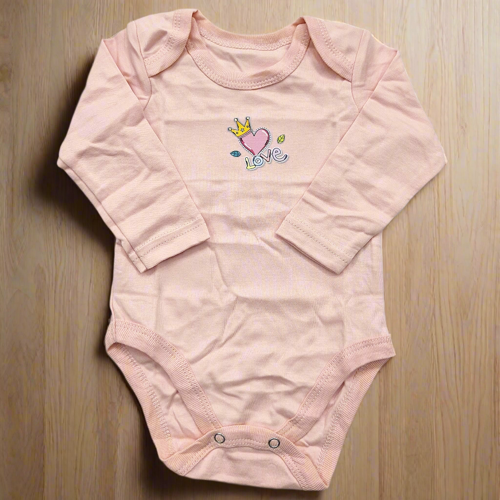 Little Junior - Pack of 5 Long Sleeve Bodysuits - Pink