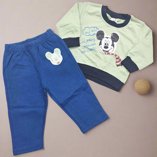 Nijntje - Night Suit - Mickey - Green & Blue