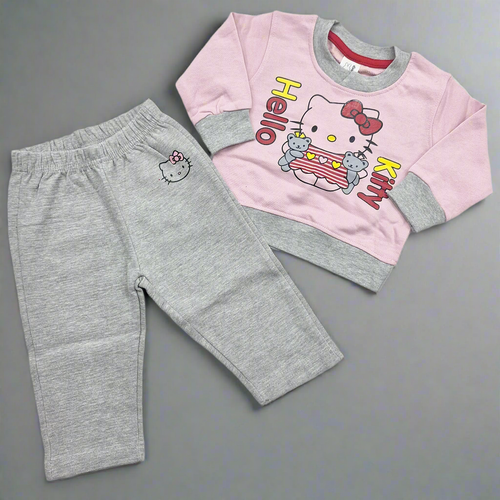 Nijntje - Night Suit - Hello Kitty - Pink & Grey