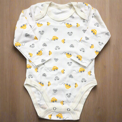 Little Junior - Pack of 5 Long Sleeve Bodysuits - Yellow