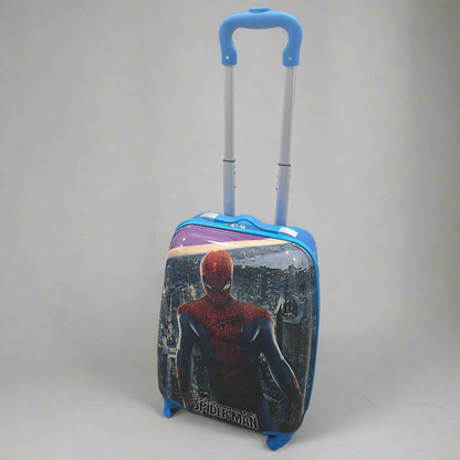 4 Wheels - Kids Travel Trolley - Blue - Ultimate Spiderman