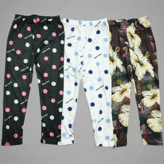 Bundle of 3 - Printed Tights - Design 1 - 4 to 5 Years