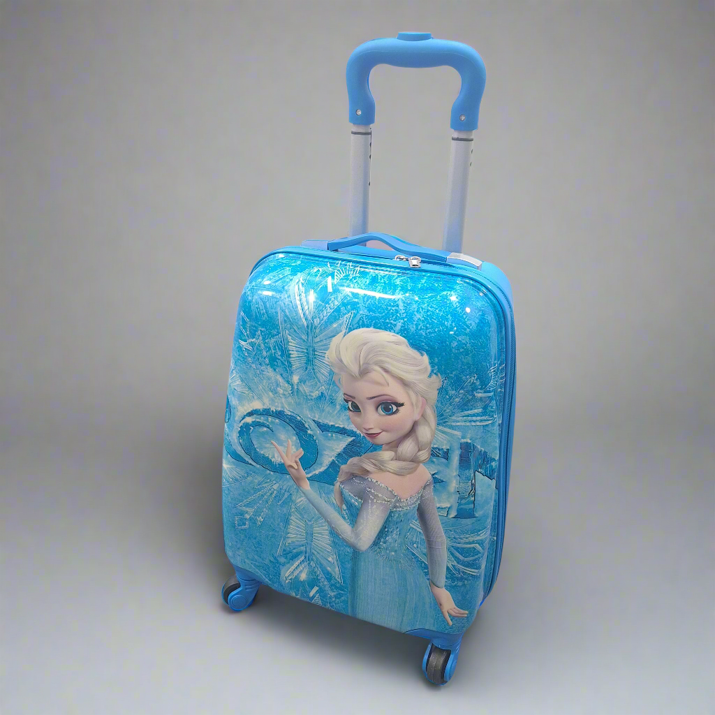 4 Wheels - Kids Travel Trolley - Blue - Frozen