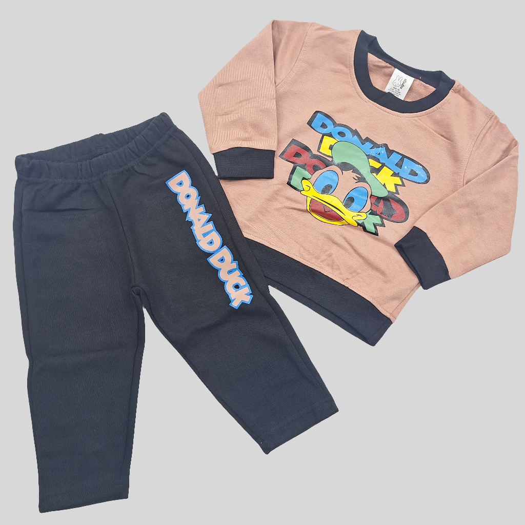 Nijntje - Night Suit - Donald Duck - Tea Pink & Black