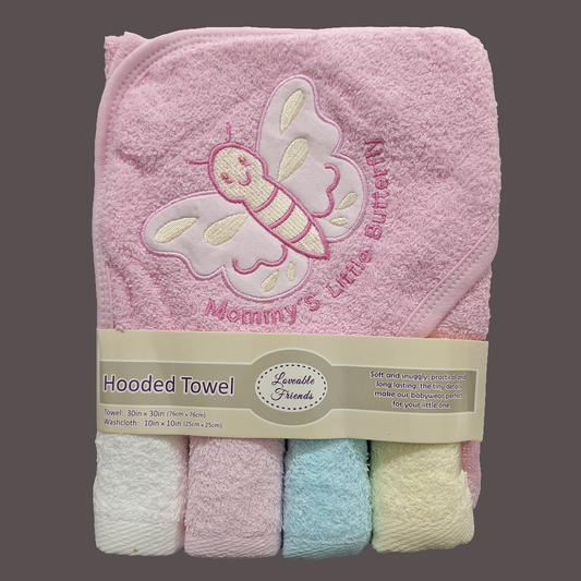 5 Pieces - Loveable Friends - Bath Towel Gift Set