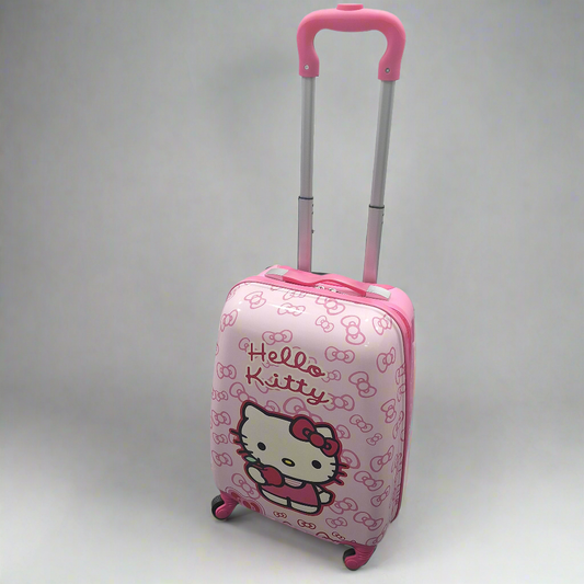 4 Wheels - Kids Travel Trolley - Pink - Hello Kitty